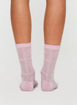 Sonder Crew Socks Pink