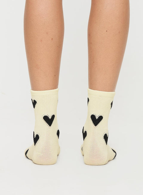 Lack Of Love Socks Yellow