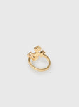 Venette Cross Ring Gold