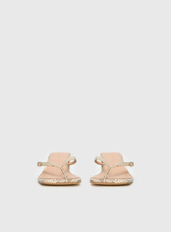 Veyla Square Toe Thong Heels Snake