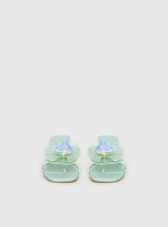 Azira Flower Detail Heels Blue