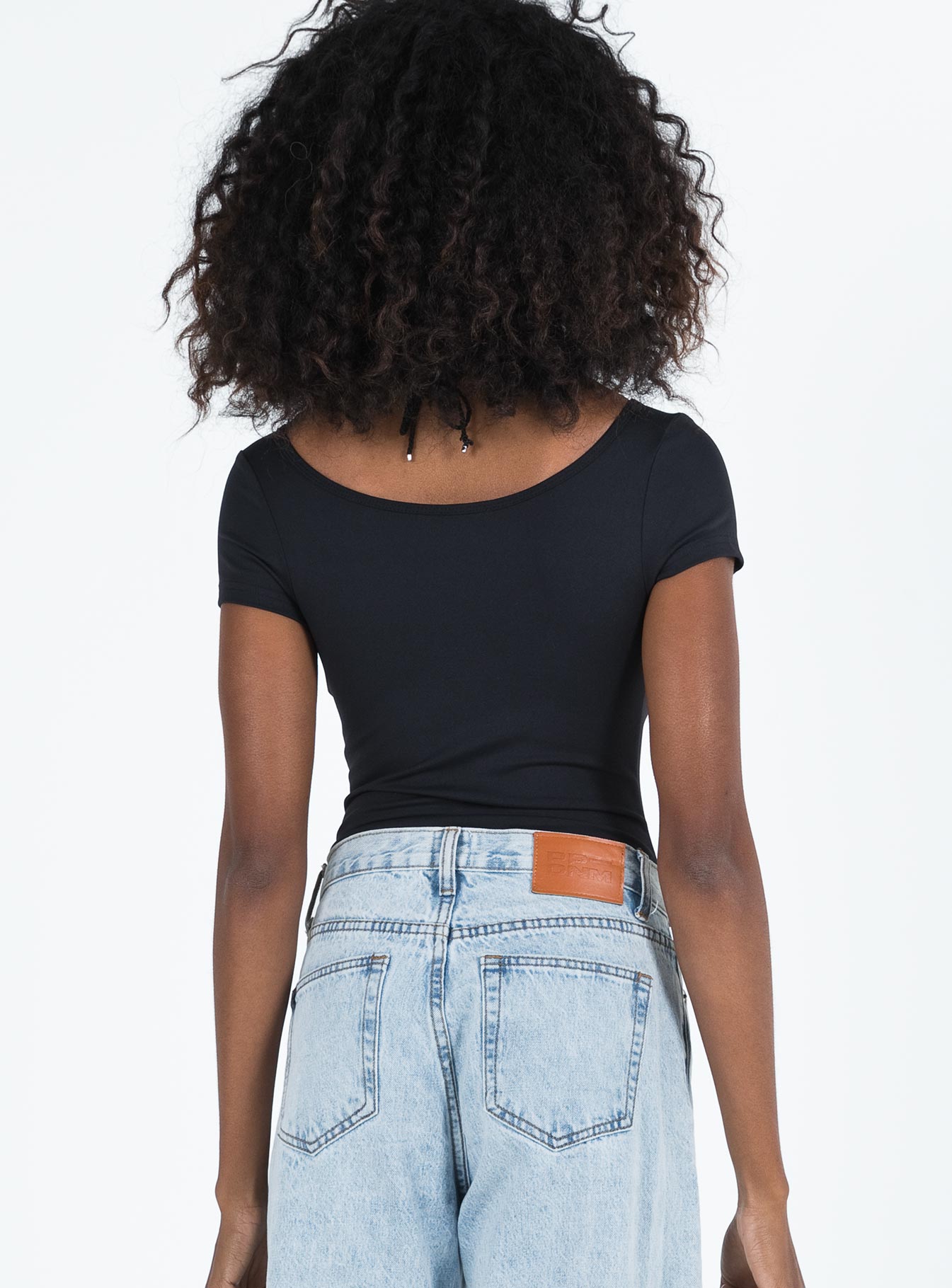 product Princess Polly Short Sleeves Sweetheart  Mesha Bodysuit Black