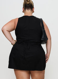 Yumiko Romper Black Curve