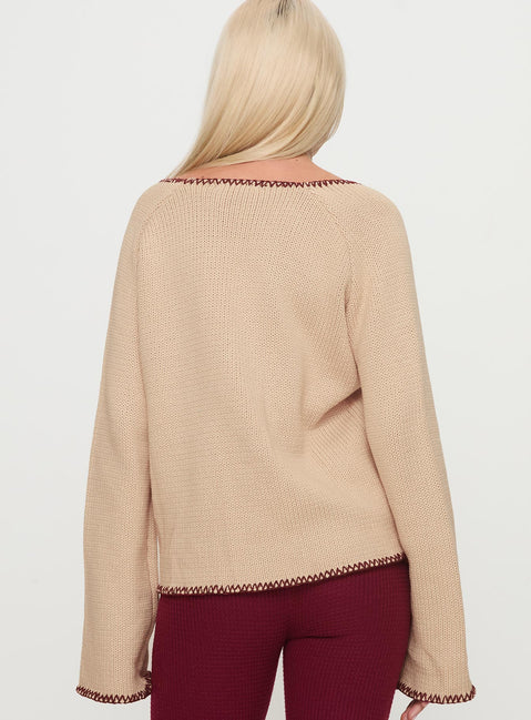 back view of model wearing Princess Polly Kiss Goodbye Knit Cardigan Multi Long 