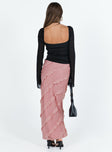 Mullins Bias Cut Maxi Skirt Pink Princess Polly  Maxi 