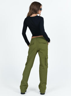 product Princess Polly  Mawson Bootleg Cargo Pant Green