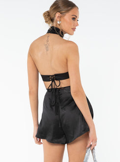 Nataly Romper Black
