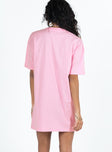 Princess Polly High Neck  Margarita Shirt Dress Pink