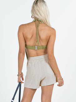 Savian Shorts Beige Princess Polly high-rise 