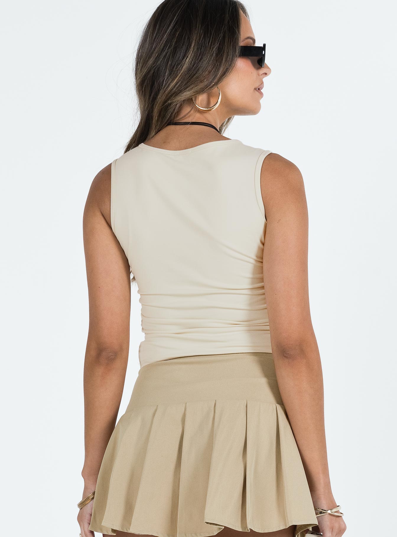 product Princess Polly Sleeveless Sweetheart  Escoda Top Beige