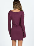 product Princess Polly High Neck  Granger Knit Mini Dress Mauve