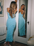 product Princess Polly High Neck  Lars Maxi Dress Turquoise