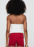 Seona Strapless Top White