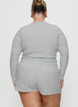 Sleepytea Rib Sleep Short Grey Curve