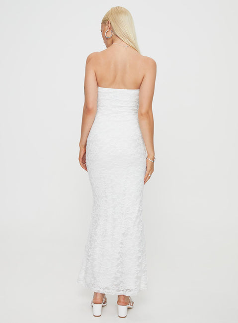 product Princess Polly Crew Neck  Lavelle Strapless Maxi Dress White