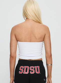 SDSU Jersey Tube Top White