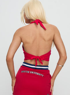 Boston University Tailgate Halter Top Red