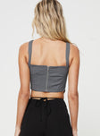 product Princess Polly Sleeveless Asymmetric Neckline  Belvoir Top Grey