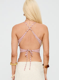 Candid Top Red Stripe