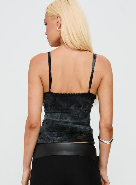 Attention On Me Top Black