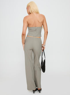 Passionette Strapless Top Olive