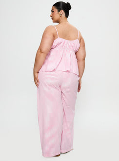 Cassini Set Pink Stripe Curve