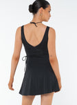 Princess Polly V-Neck  Payne Mini Dress Black