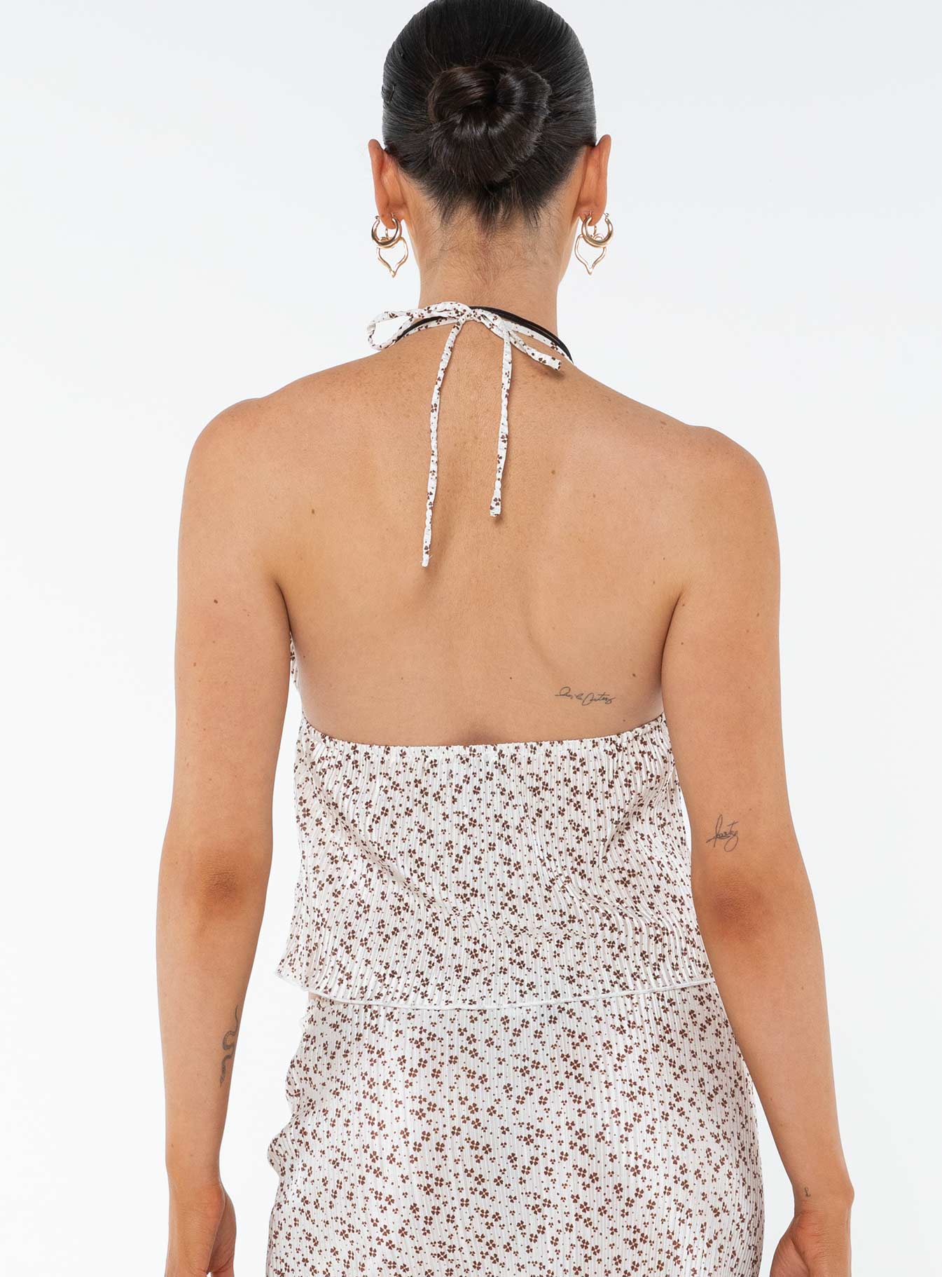 product Princess Polly Sleeveless V-Neck  Chantria Top Cream Floral