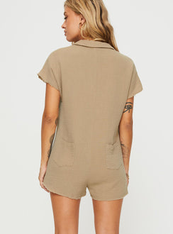 Salt Lake Romper Beige