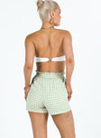 Gilda Shorts Green Gingham Princess Polly low-rise 