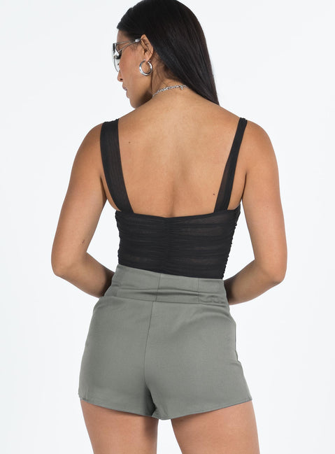 Albon Skort Slate Princess Polly high-rise 