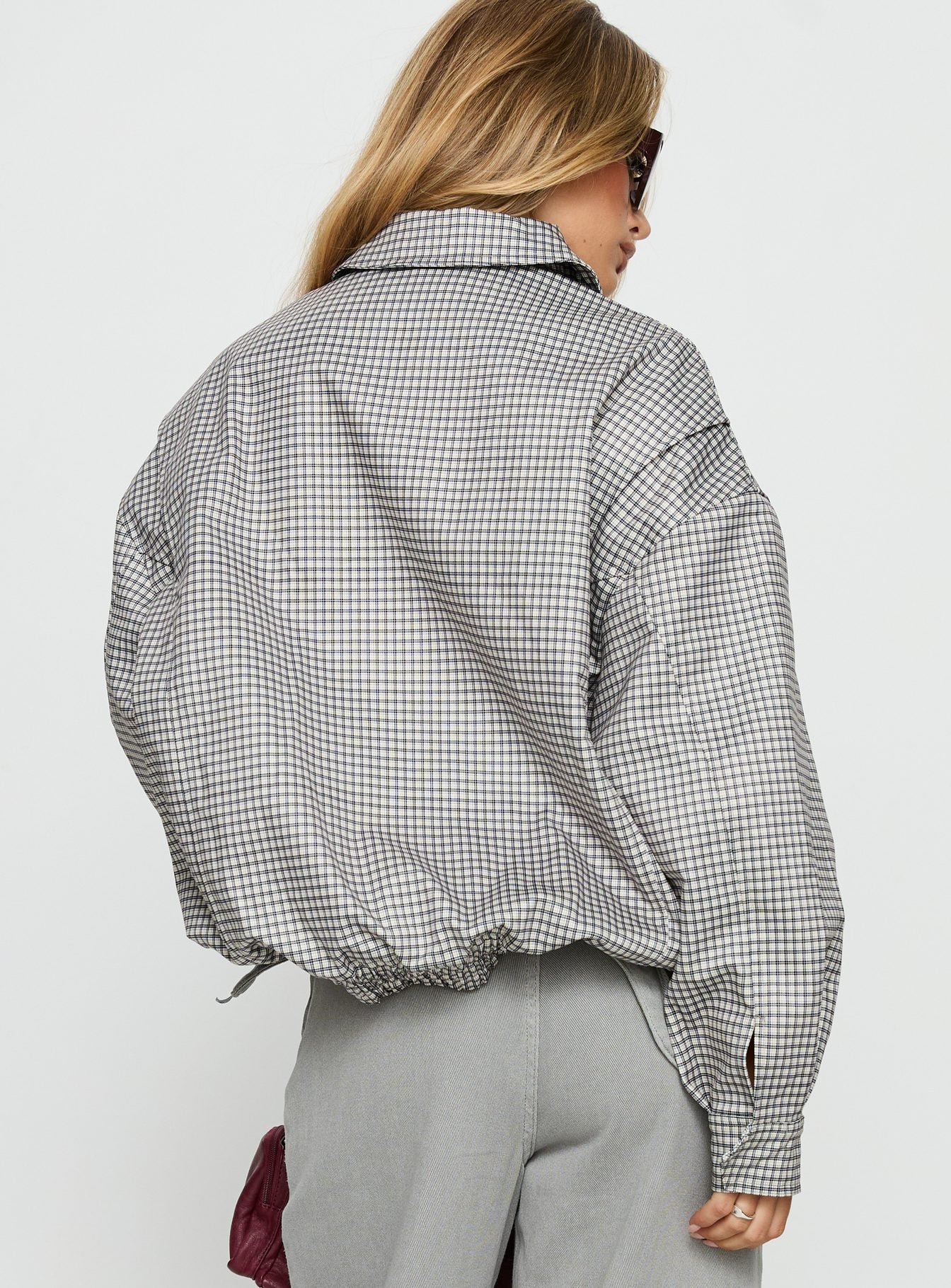 Kenny Bomber Jacket Cream Check