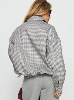 Kenny Bomber Jacket Cream Check