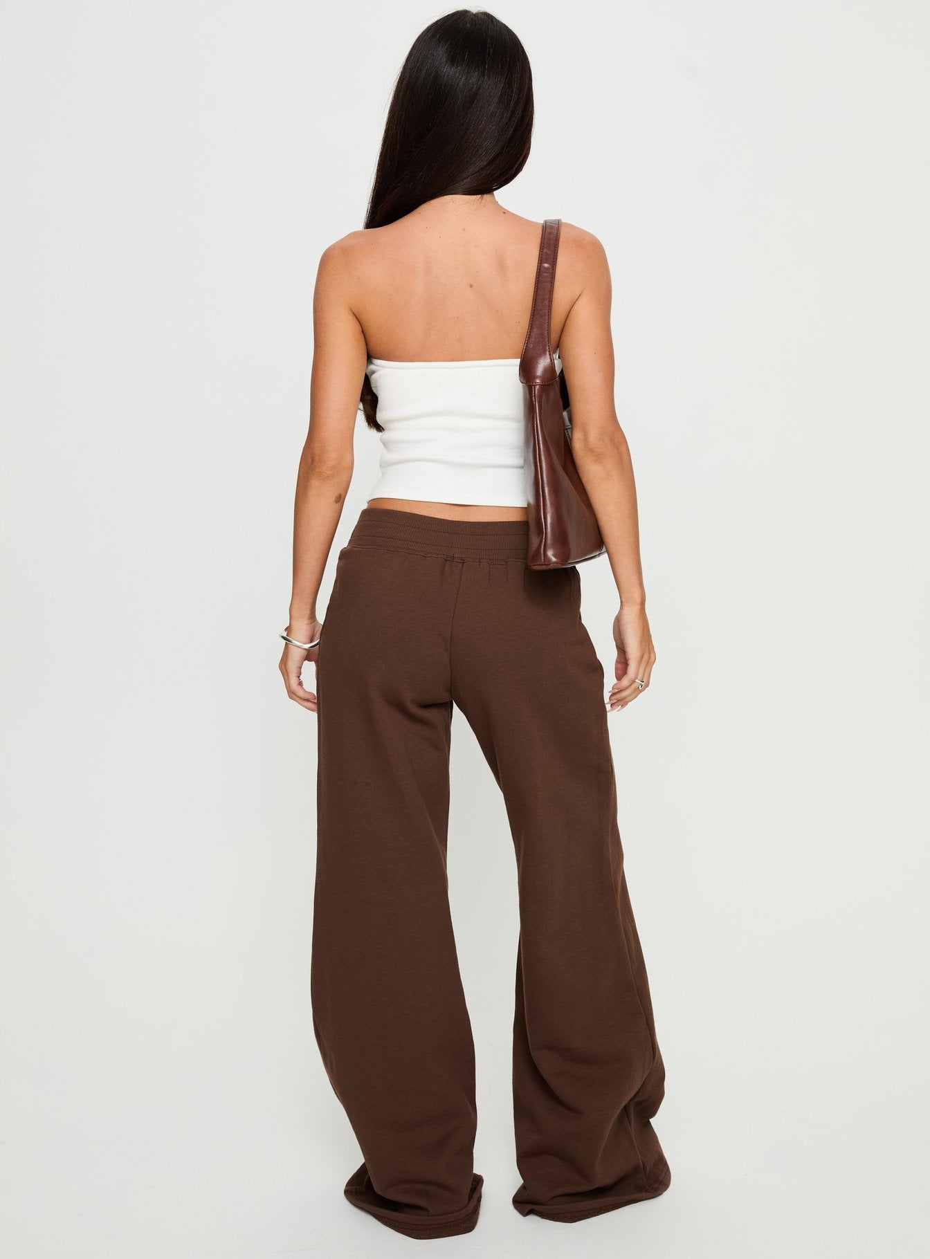 Summits Flared Track Pants Chocolate