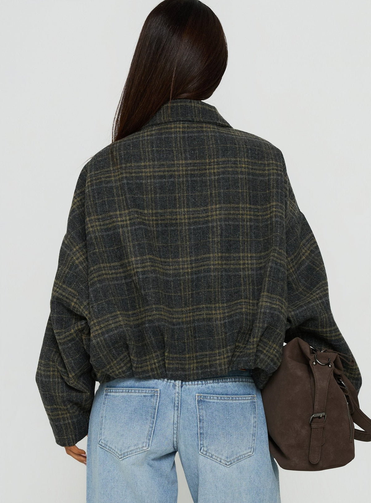 Dennie Bomer Jacket Charcoal / Green Plaid