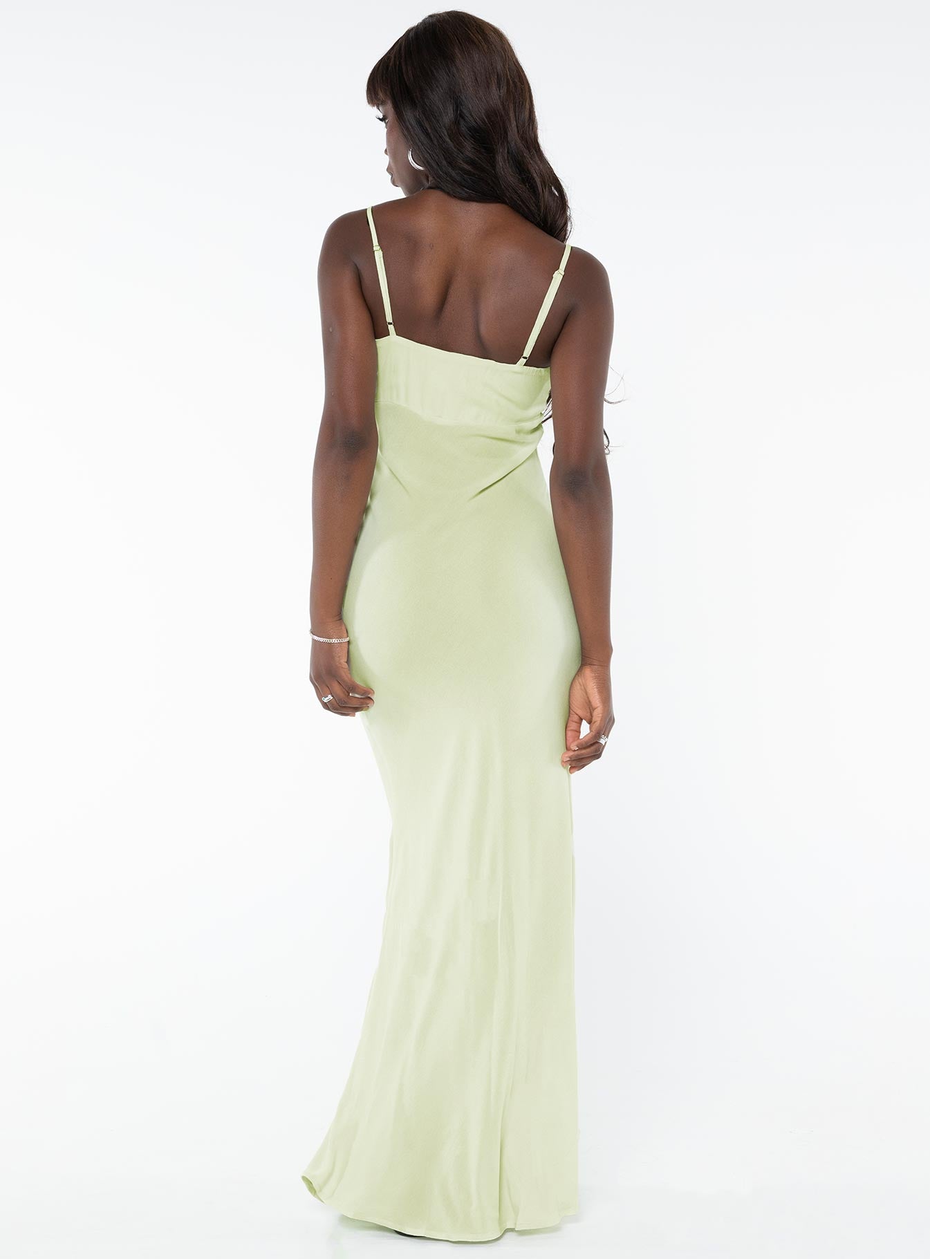 product Princess Polly Asymmetric Neckline  Freda Maxi Dress Lime
