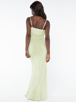 product Princess Polly Asymmetric Neckline  Freda Maxi Dress Lime