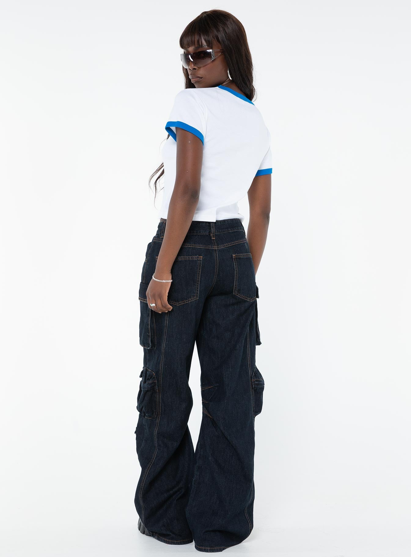 product Princess Polly Mid Rise  Smokeshow Jeans Dark Denim