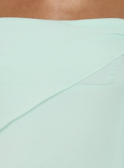 Massey Bust Draping Low Back Midi Dress Aqua