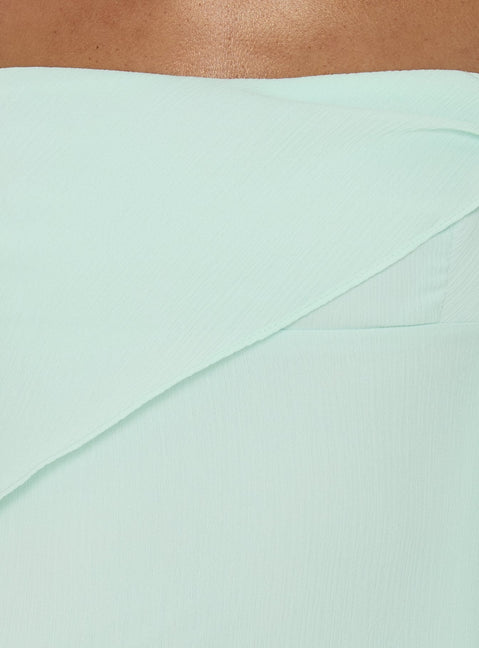 Massey Bust Draping Low Back Midi Dress Aqua