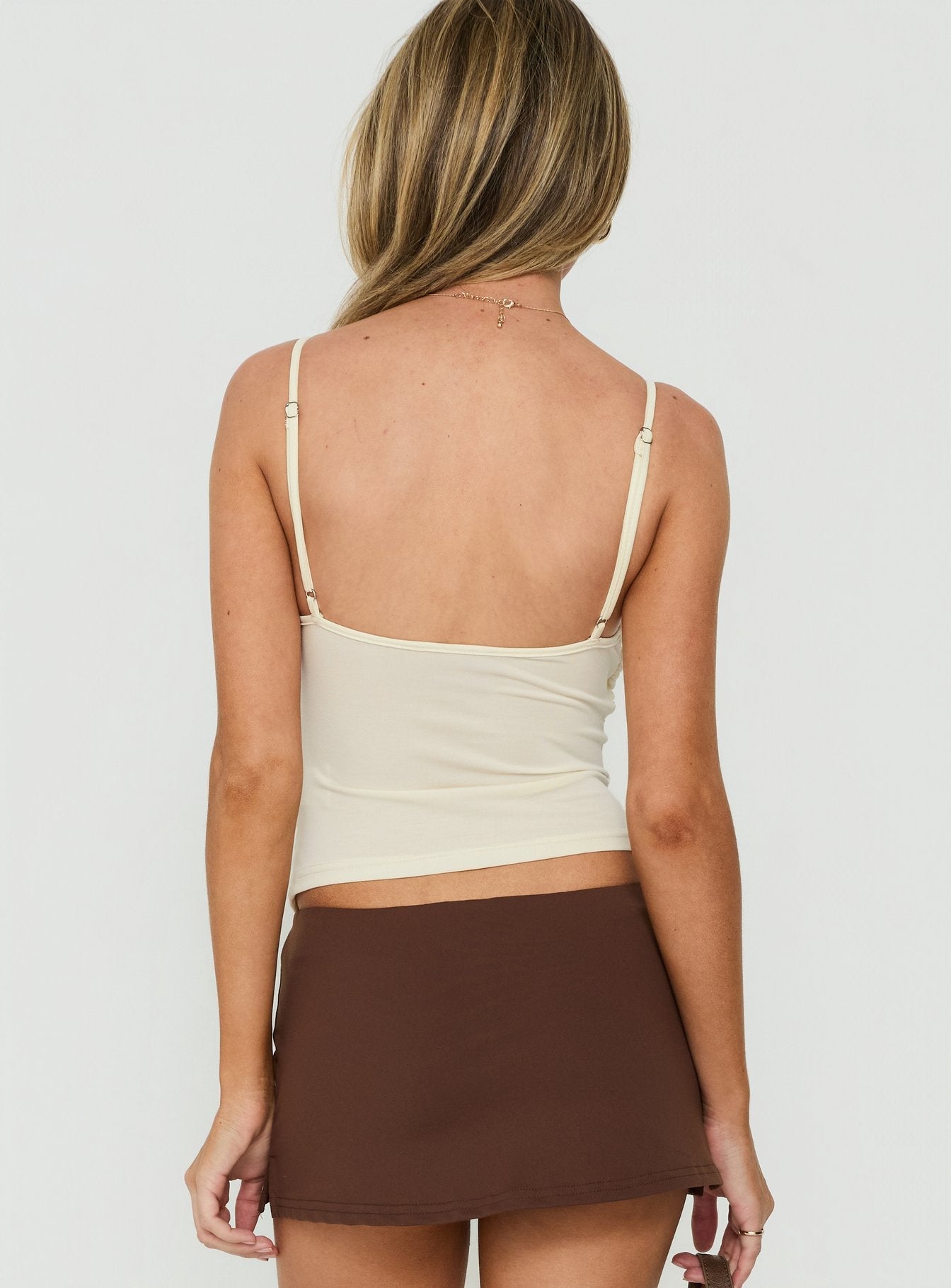 Edalie Layered Bralette Top Butter Yellow