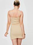 product Princess Polly Asymmetric Neckline  Salle Mini Dress Beige