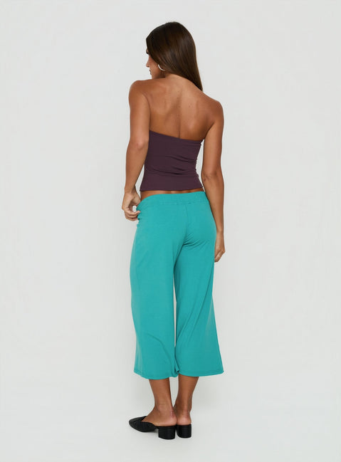 Kassey Gaucho Shorts Teal