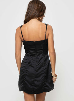 product Princess Polly Crew Neck  Corsetta Mini Dress Black