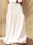 product Tearose Linen Blend Maxi Skirt White Princess Polly  Maxi 