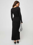 product Princess Polly Asymmetric Neckline  Maxam Maxi Dress Black