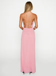 Kiss Of Life Chiffon Maxi Dress Pink