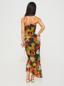 back view of model wearing Princess Polly Taila Maxi Skirt Multi Maxi 