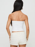 Leary Strapless Top White