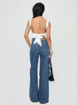 Lucille High Rise Flare Leg Jeans Mid Wash